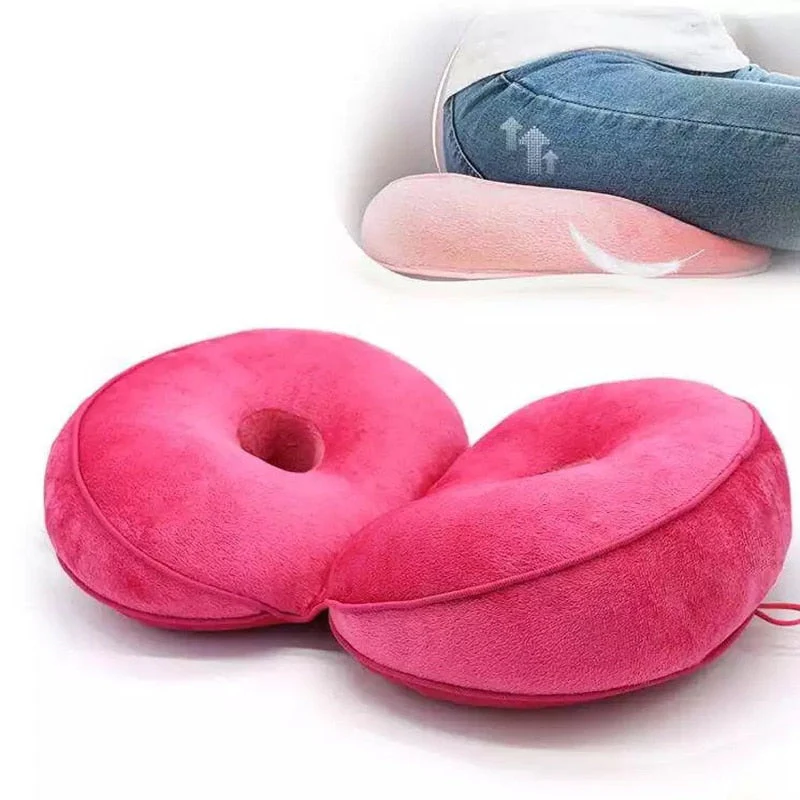HULIANFU Seat Cushion Multifunctional Dual Comfort Memory Foam of Hip Lift Seat Cushion 8 Colour Beautiful Butt Latex Seat Cushion - Deanwangkt