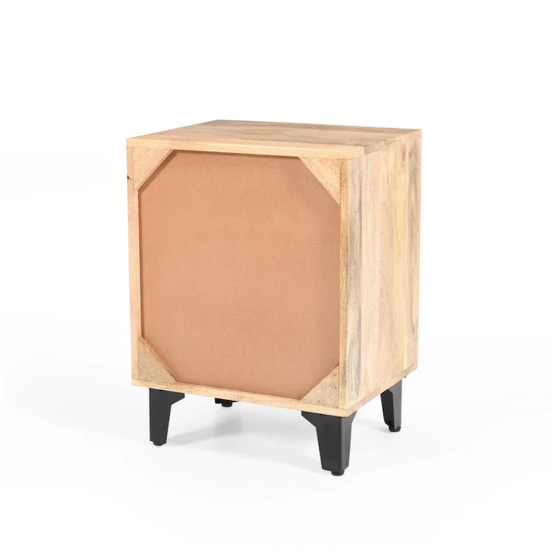 Christopher Knight Home - Harper Handcrafted Natural Finish Solid Wood Nightstand with Drawer