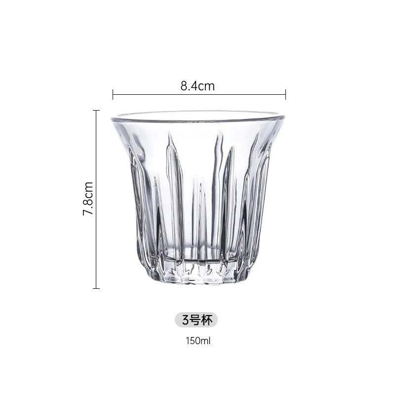 HULIANFU Nordic Espresso Coffee Glass European Cappuccino Cold Latte Latte Concentrated Cup American Ice Dirty Coffee Cup for Kitchen - Deanwangkt