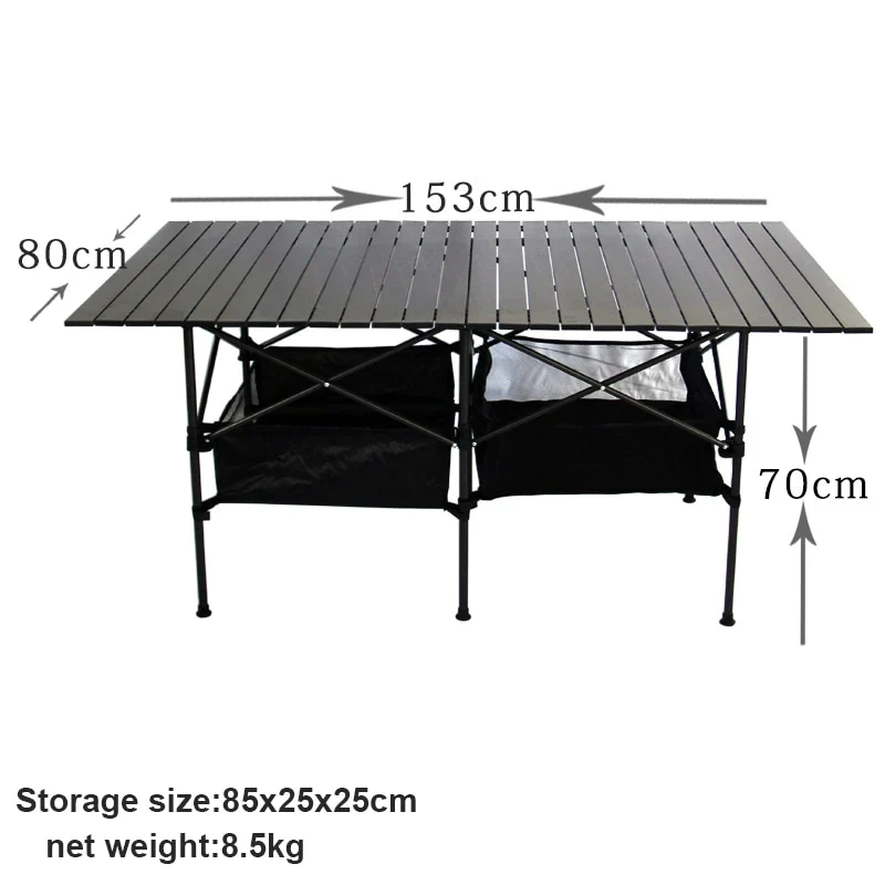 HULIANFU New Outdoor Folding Table Chair Camping Aluminium Alloy BBQ Picnic Table Waterproof Durable Folding Table Desk - Deanwangkt