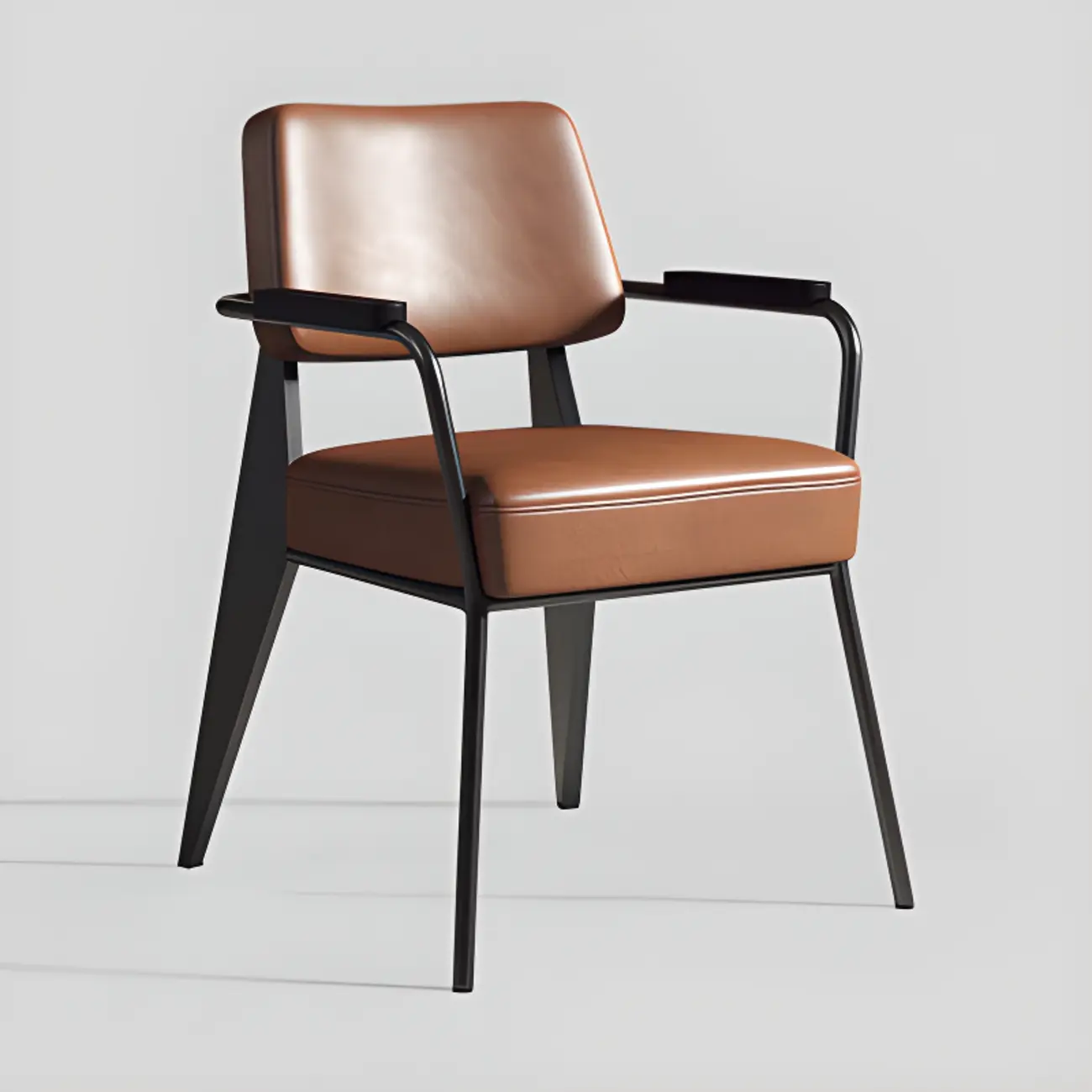 Modern Upholstered Dining Chair with Arm