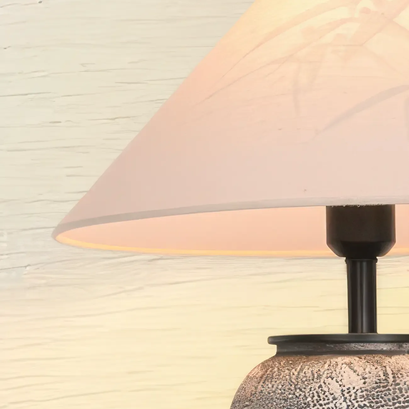 Modern Gray Ceramic Table Lamp with Fabric Shade