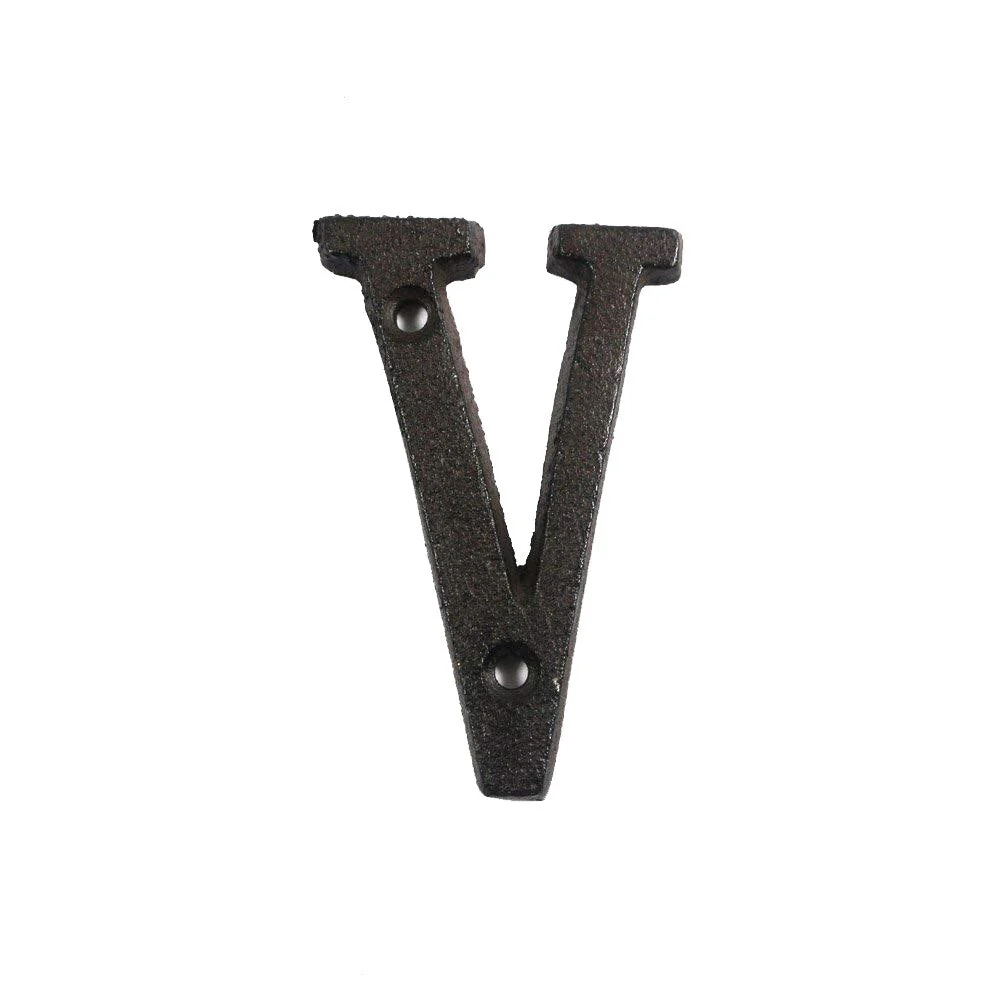 HULIANFU Metal Letters Numbers Cast Iron Decoration House Sign Doorplate DIY Cafe Wall CLH@8 - Deanwangkt