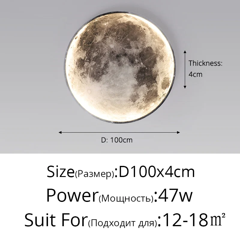 HULIANFU Modern LED Wall Lamp Moon Indoor Lighting For Bedroom Living Hall Room HOME Decoration Fixture Lights decorate Lusters Lamps - Deanwangkt