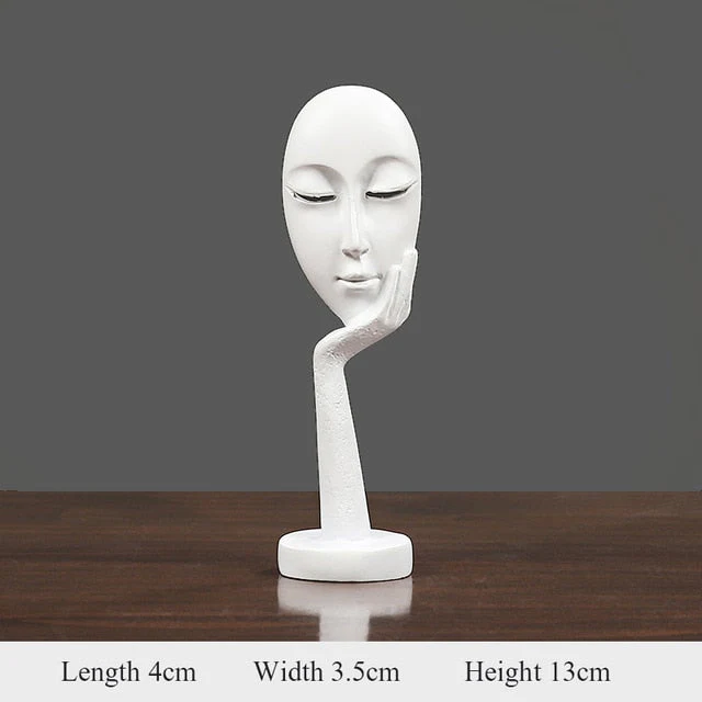 HULIANFU Thinker Statue Abstract Figure Sculpture Mini Character Statue Ornaments For Home Desktop Furnishings Home Decor Birthday Gift - Deanwangkt