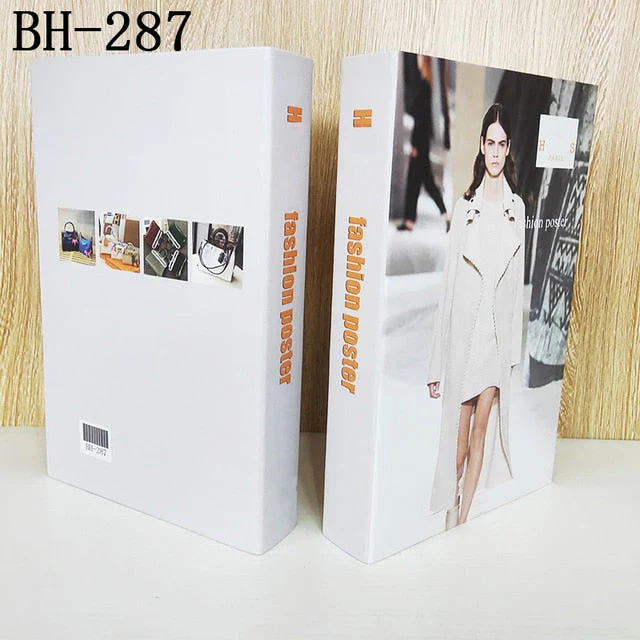 HULIANFU Ins Fashion Fake Books for Decoration Home Decor Coffee Table Book Simulation Prop Book Model Hotel Room Unopenable Box Book - Deanwangkt