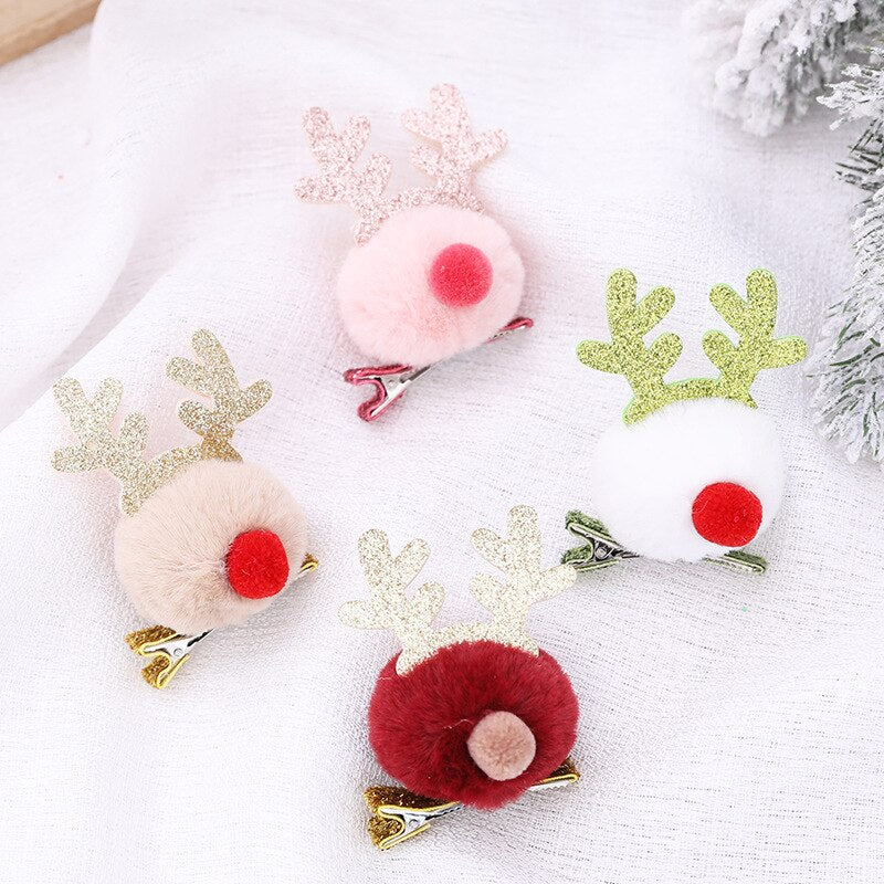 HULIANFU 2026  Christmas Headband Adornment Cute Antler Festival Style Headband Reindeer Ornaments Party Horns Cosplay Accessories - Deanwangkt
