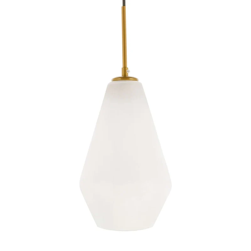 Gerald 1-light Elongated Glass Shade Hanging Pendant Light