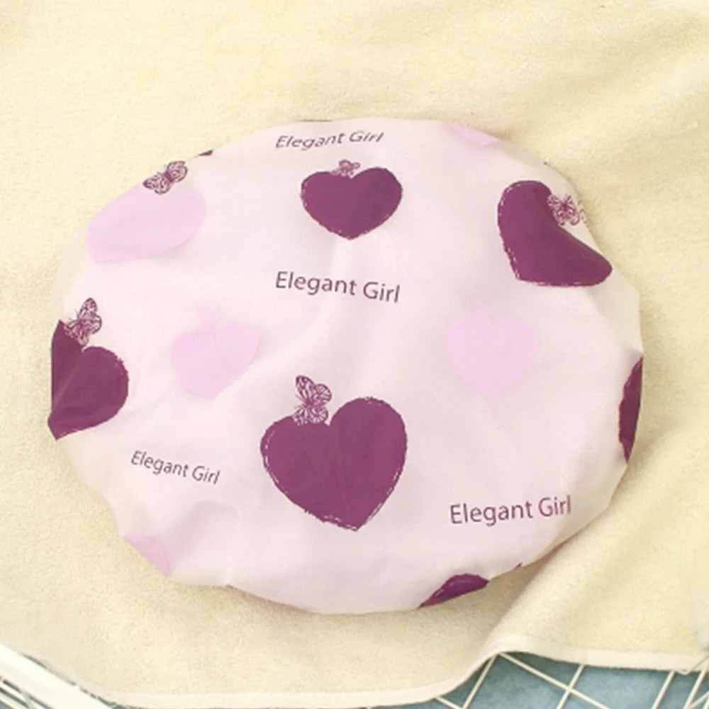 HULIANFU Sale Shower Cap Waterproof High Quality Hair Salon Elastic 1PC Thicken For Women Bath Hat Bathroom Products - Deanwangkt