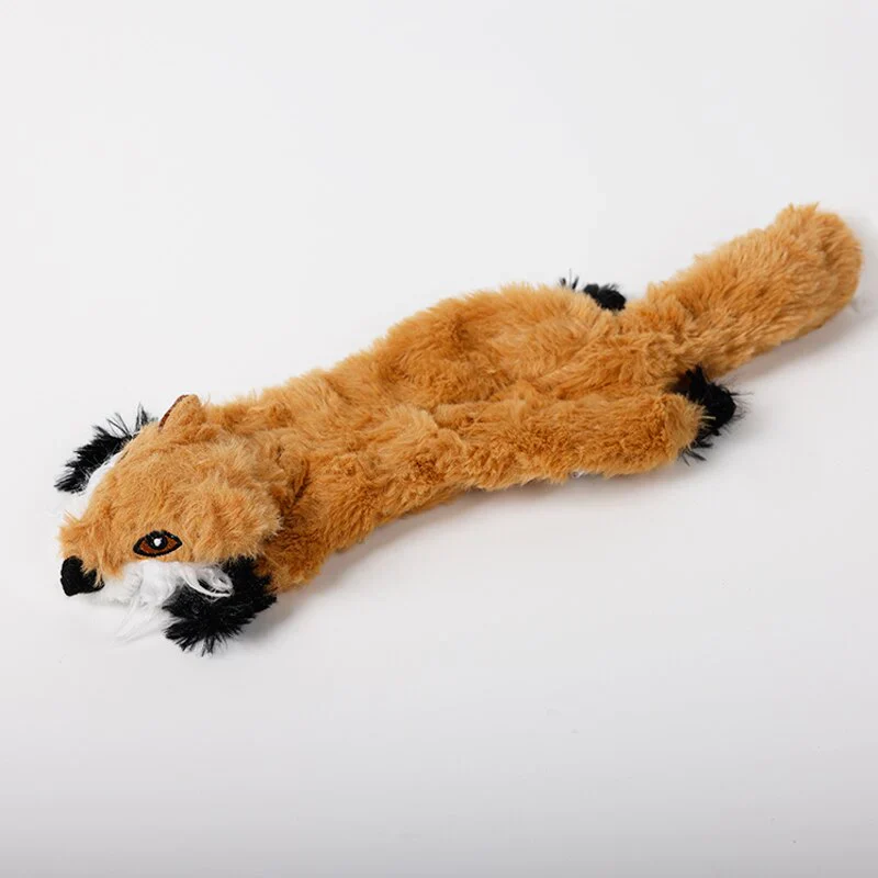 HULIANFU New Cute Plush Toys Squeak Pet Wolf Rabbit Animal Plush Toy Dog Chew Squeaky Whistling Involved Squirrel Dog Toys - Deanwangkt