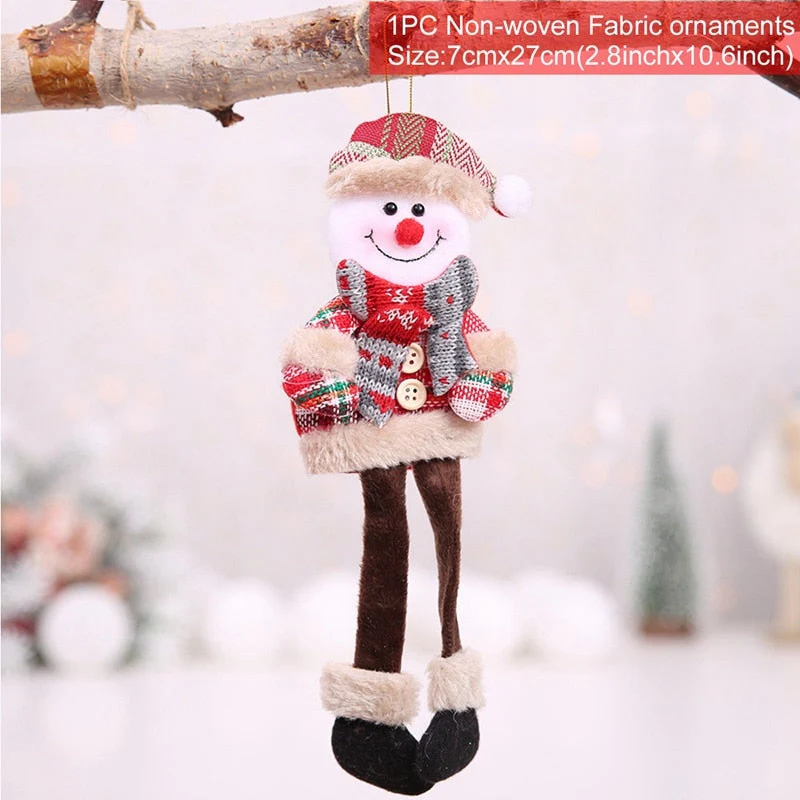 HULIANFU Santa Claus Christmas Doll Merry Christmas Decorations for Home Elk Christmas Ornaments Xmas Tree Decor  Navidad Natal Gifts - Deanwangkt