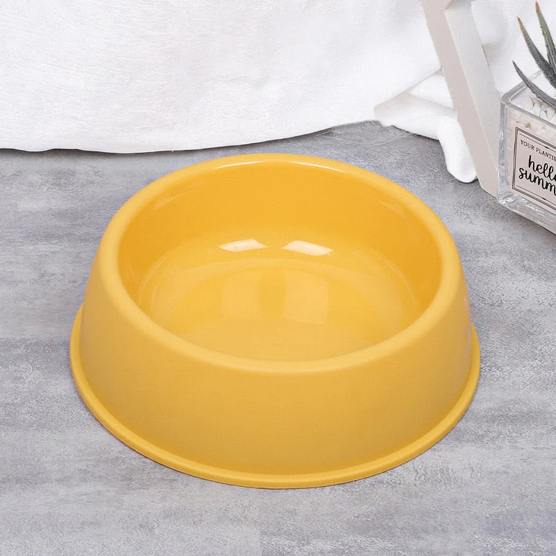 HULIANFU Pet Single Bowl PP Frosted Footprint Puppy Drinker Feeder Cat&Dog Food Bowls Lightweight Non-slip Feeding Dish Pets Accessories - Deanwangkt