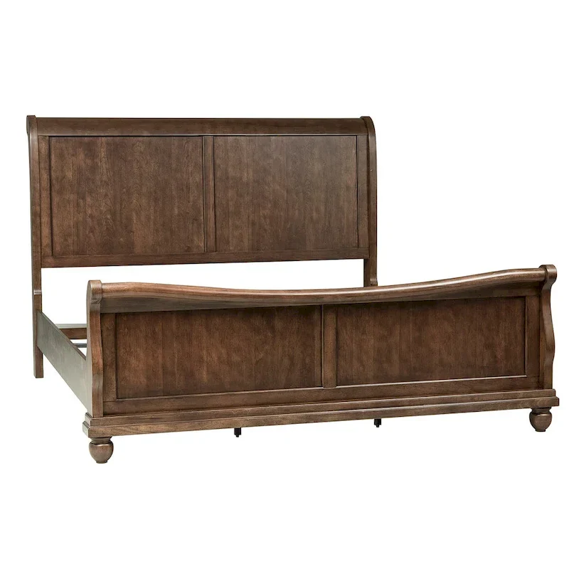 Rustic Traditions Sleigh Bed in Rustic Cherry