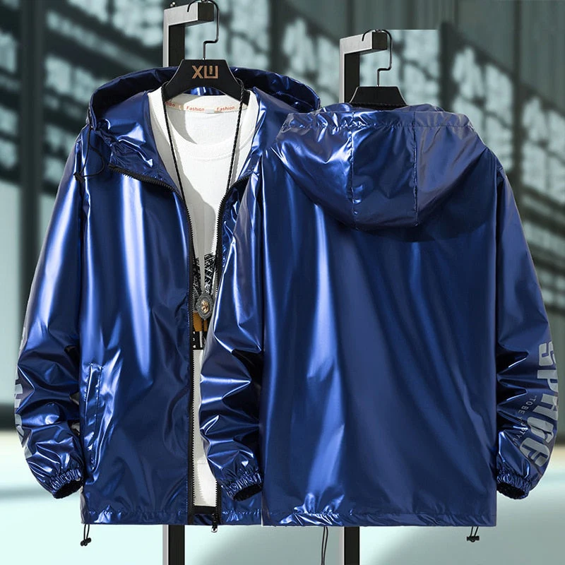 Spring Autumn Waterproof Oversize Jacket Women Clothes Hooded Zipper Bomber Jackets Outerwear Harajuku Windbreaker Coat - Deanwangkt
