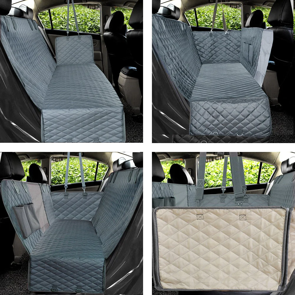 HULIANFU PETRAVEL Dog Car Seat Cover Waterproof Pet Travel Dog Carrier Hammock Car Rear Back Seat Protector Mat Safety Carrier For Dogs - Deanwangkt