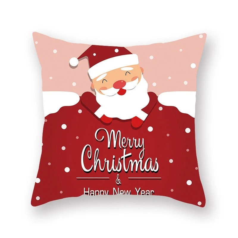 HULIANFU Santa pillowcase Happy New Year 2026  Xmas Gifts  Christmas Decor For Home Merry Christmas Ornament Navidad Natal Xmas Gifts - Deanwangkt