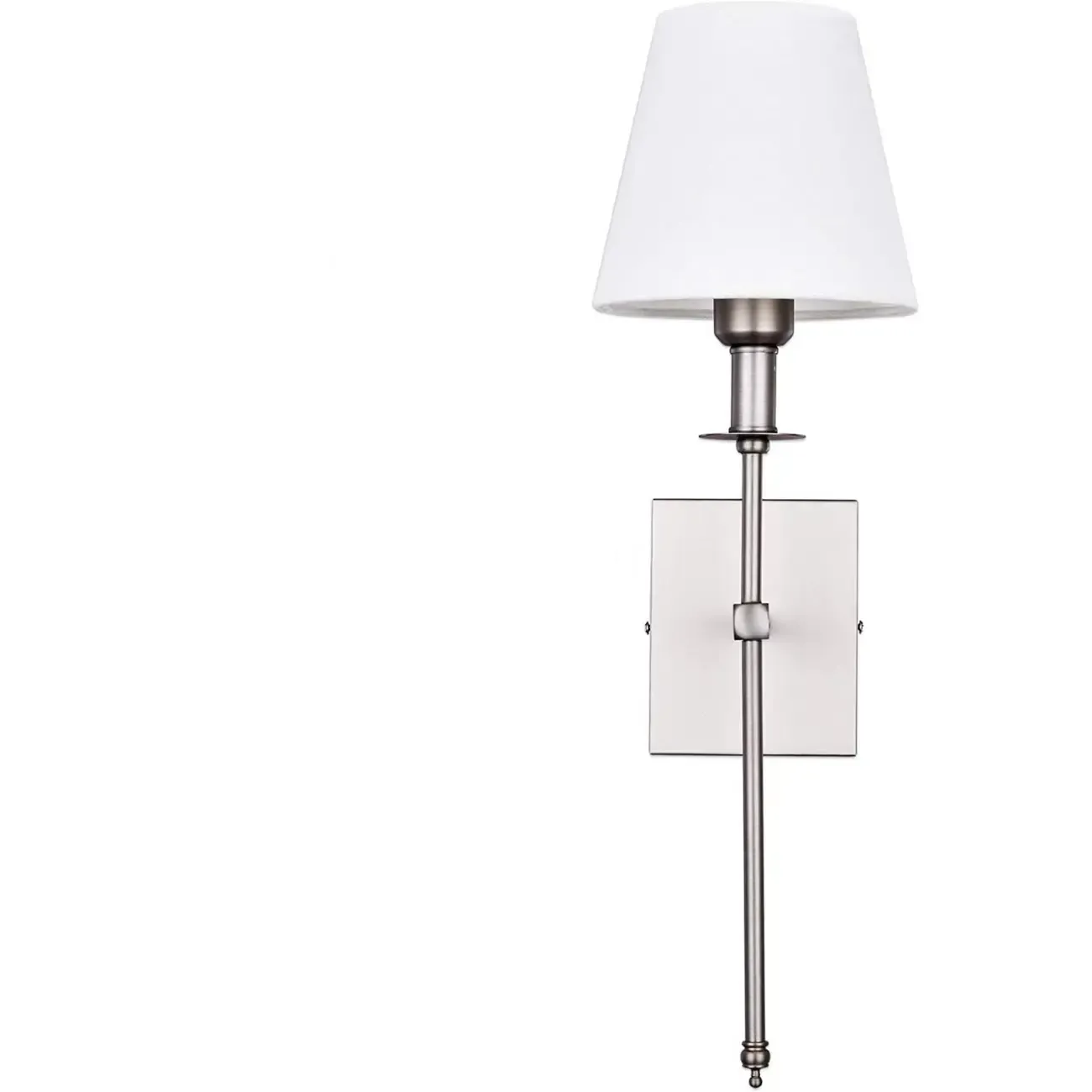 Modern Fabric LED Bath Vanity Light with Wall Mount Design