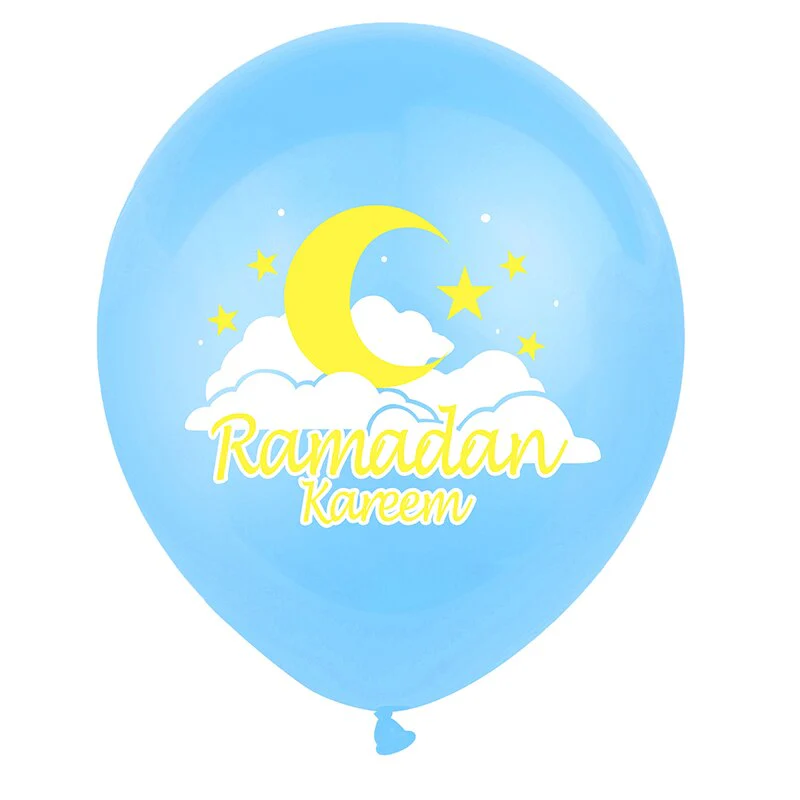 HULIANFU Ramadan Kareem Banner Latex Balloons Set Muslim Islamic Festival Party DIY Decoration Eid Al Adha Gifts - Deanwangkt