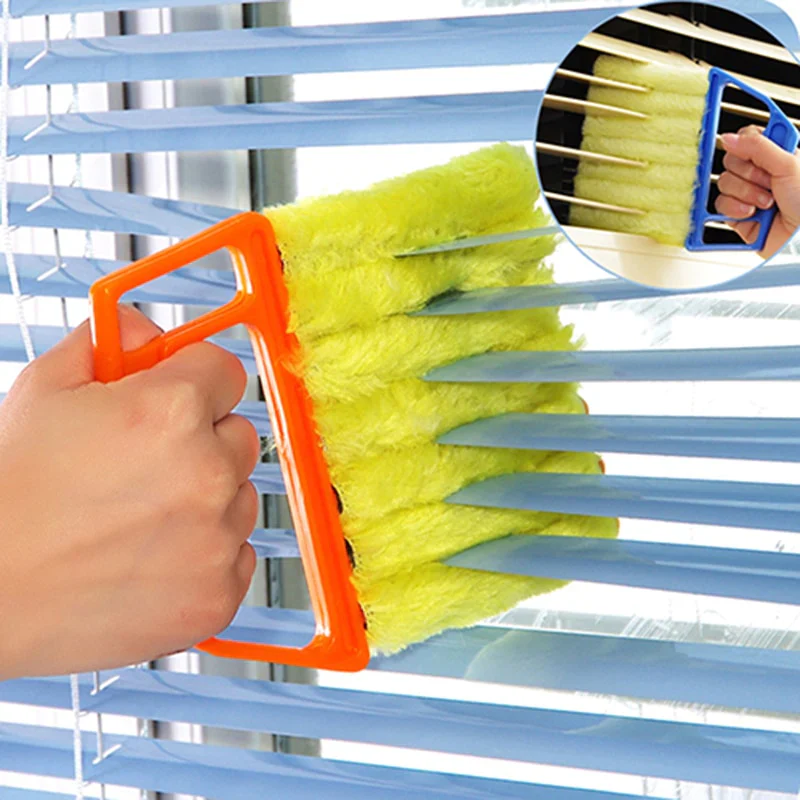 HULIANFU Microfibre Venetian Blind Cleaner Window Conditioner Duster Shutter Clean Brush washable venetian blind blade cleaning cloth - Deanwangkt
