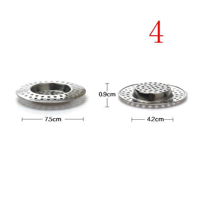 HULIANFU Kitchen Sink Strainer Stainless Steel Drain Hole Filter Trap Long Lasting Protection Against Clogging Bathroom Sink Accessories - Deanwangkt