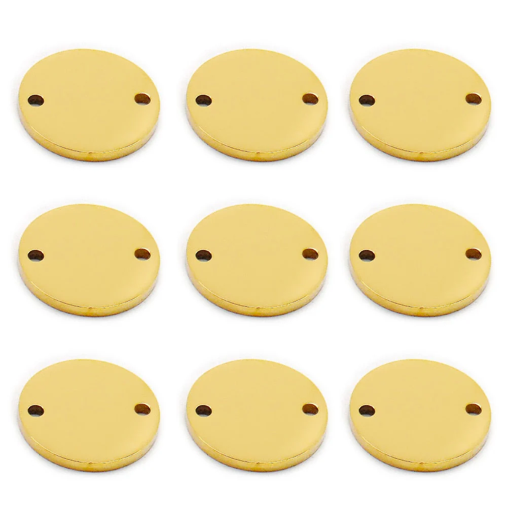 HULIANFU Wholesale 100pcs Personalized Cat Dog Tag Stainless Steel BlanK Engraved ID Tags For Dog Collar Anti-Lost Round Pet Nameplate - Deanwangkt
