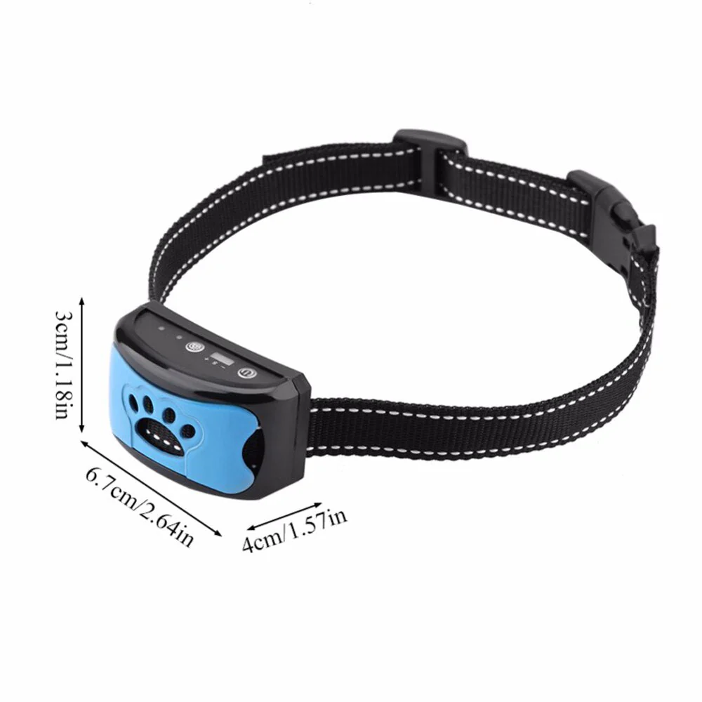 HULIANFU Pet Dog Anti-Barking Automatic Collar Dog Training Collar USB Electric Ultrasonic Dog Stop Barking Vibration Anti Bark Collar - Deanwangkt