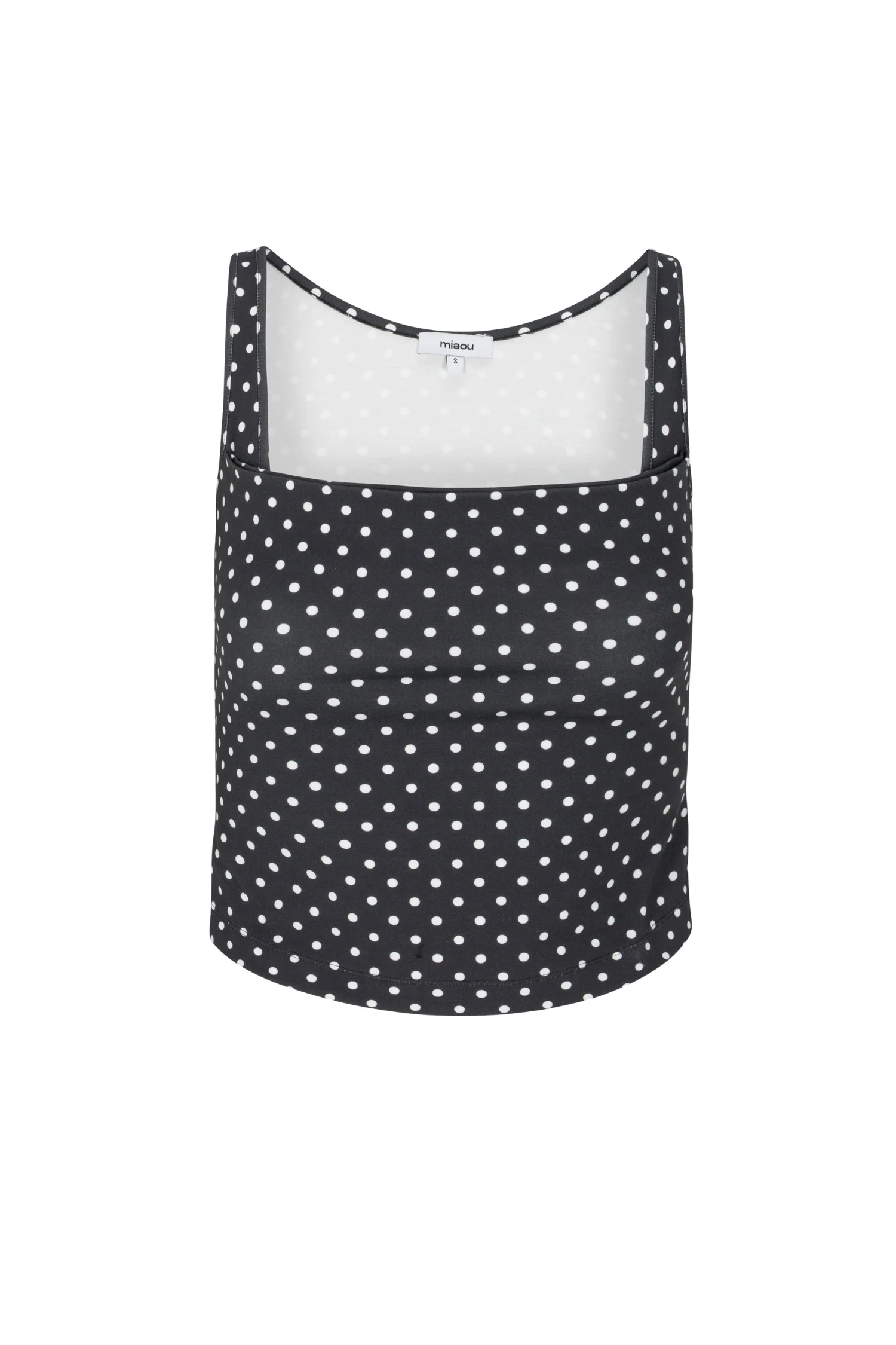 LUNA TOP - BLACK AND WHITE POLKA DOT
