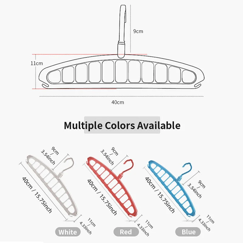 HULIANFU Joybos Clothes Hanger Closet Organizer Space Saving Hanger Multi-port Clothing Rack Plastic Scarf Storage hangers for clothes - Deanwangkt