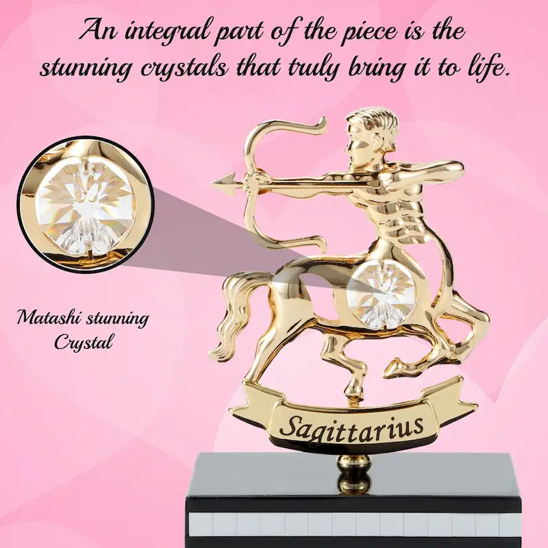 Matashi 24K Gold Plated Zodiac Astrological Sign Sagittarius Figurine