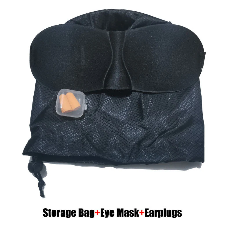 HULIANFU U Shaped Memory Foam Neck Pillows Soft Slow Rebound Space Travel Pillow Massage Neck Cervical Healthcare Bedding Drop Shipping - Deanwangkt