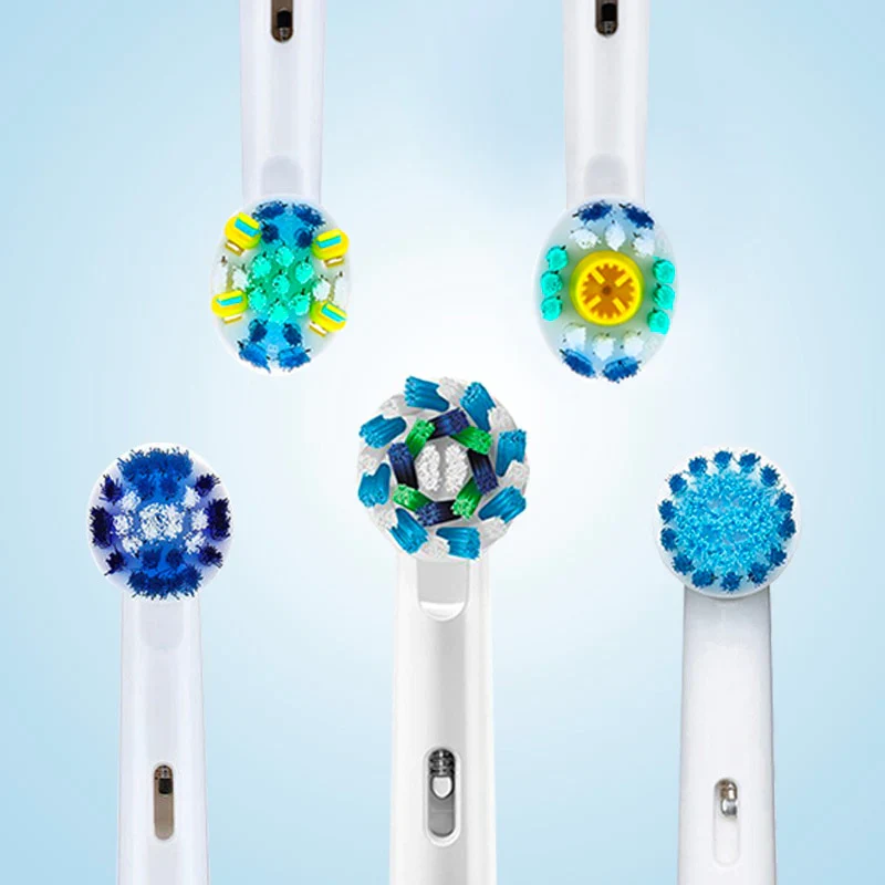 HULIANFU Oral B Electric Toothbrush Heads Replaceable Brush Heads For Oral B Electric Advance Pro Health Triumph 3D Excel Vitality 4pcs - Deanwangkt
