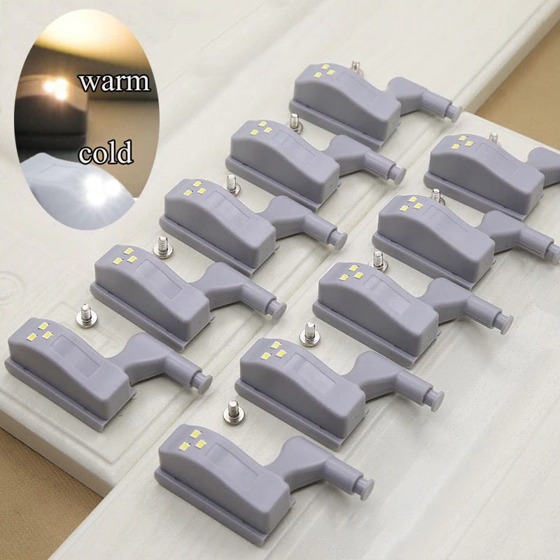 HULIANFU Universal LED Inner Hinge Lamp Cabinet Induction Lights  Wardrobe Cupboard Sensor Lights Bedroom Kitchen Closet Night Lamp - Deanwangkt