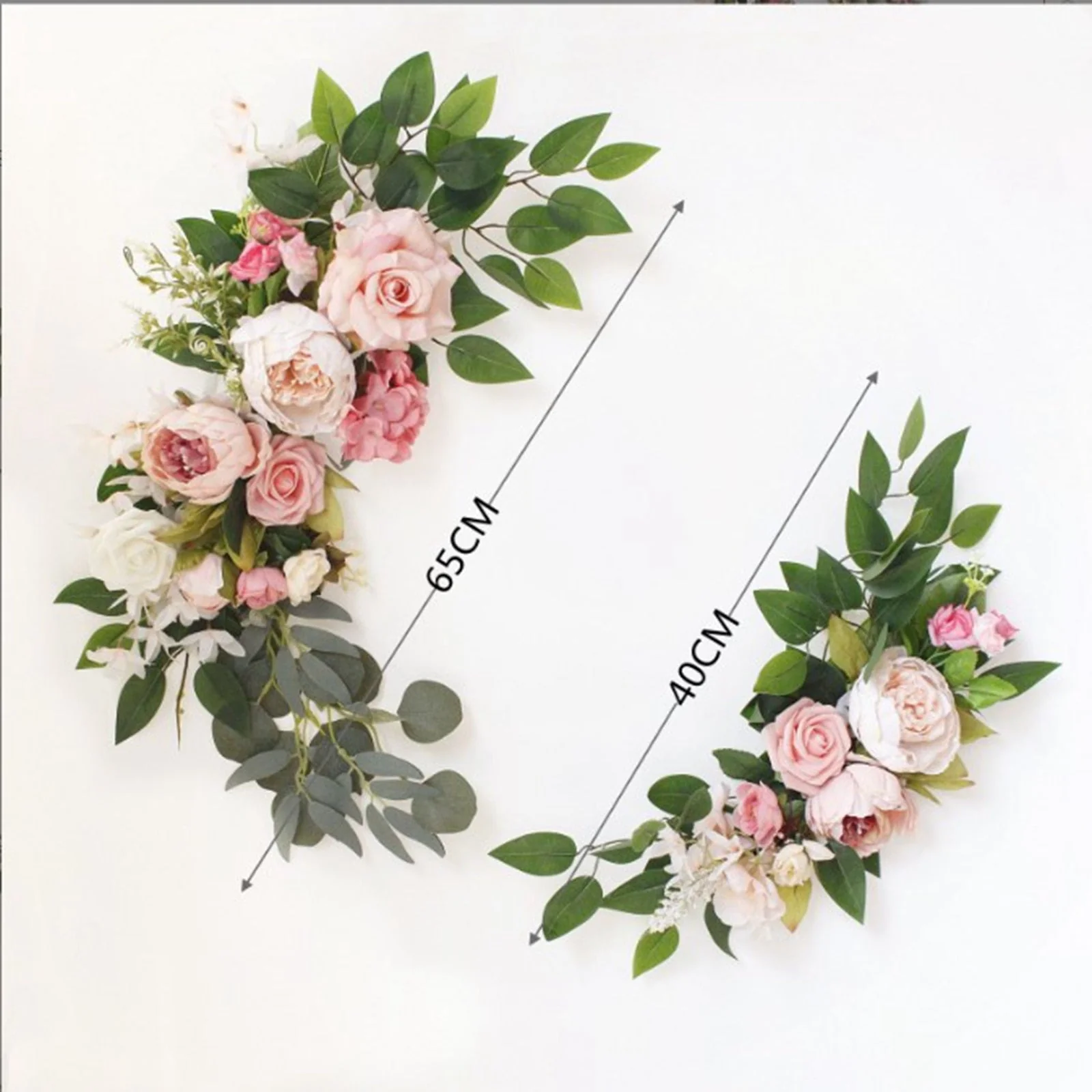 HULIANFU Metal Wedding Arch Stackable DIY Arch for Prop Supplies Decoration Easy Assembly Rose Gates Balloon Archway Arbours Party Decor - Deanwangkt