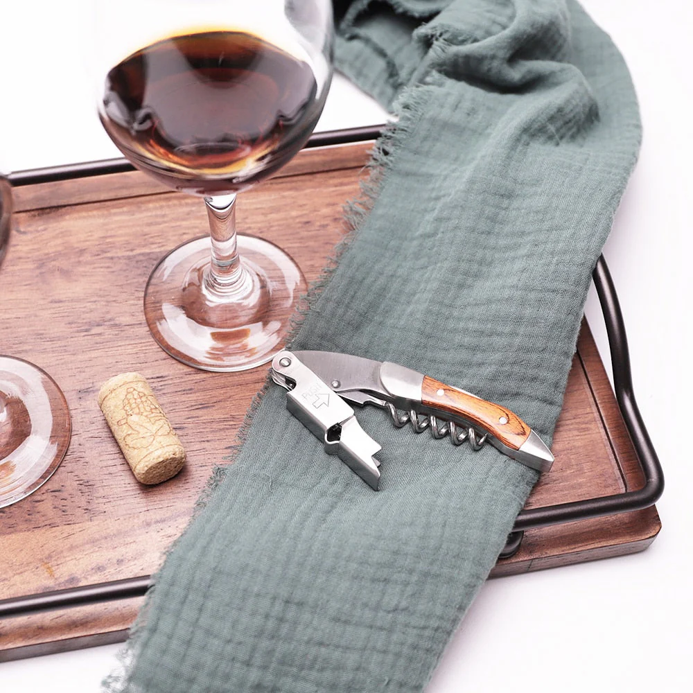 HULIANFU Wine Opener, Professional Waiters Corkscrew, PU Bag, Bottle Opener and Foil Cutter Gift for Wine Lovers - Deanwangkt