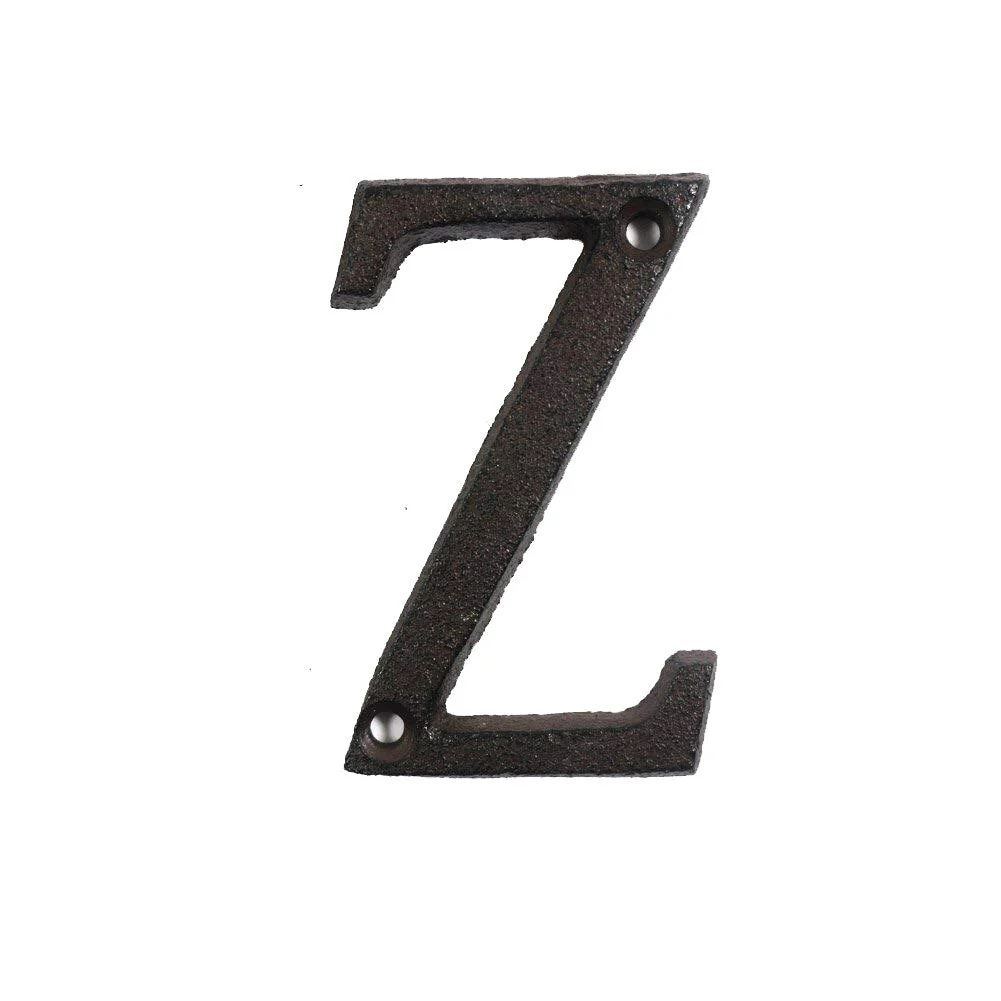HULIANFU Metal Letters Numbers Cast Iron Decoration House Sign Doorplate DIY Cafe Wall CLH@8 - Deanwangkt