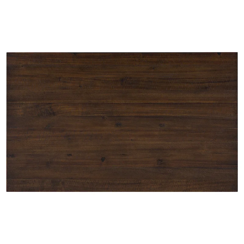 Rustic Style 6-Piece Dining Room Table Set with 4 Upholstered Chairs & a Bench