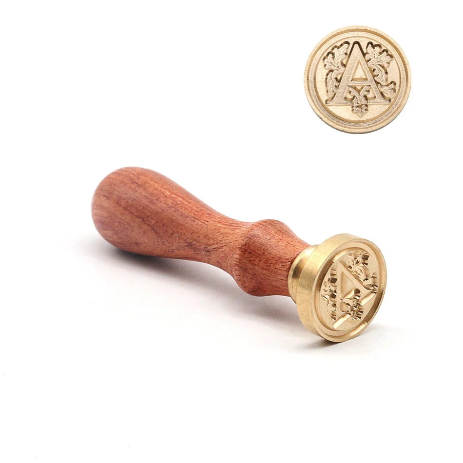 HULIANFU Retro Wood Stamp Classic 26 Letter A-z Alphabet Initial Sealing Wax Seal Stamp Ancient Seal Post Decorative Antique Stamp Gifts - Deanwangkt
