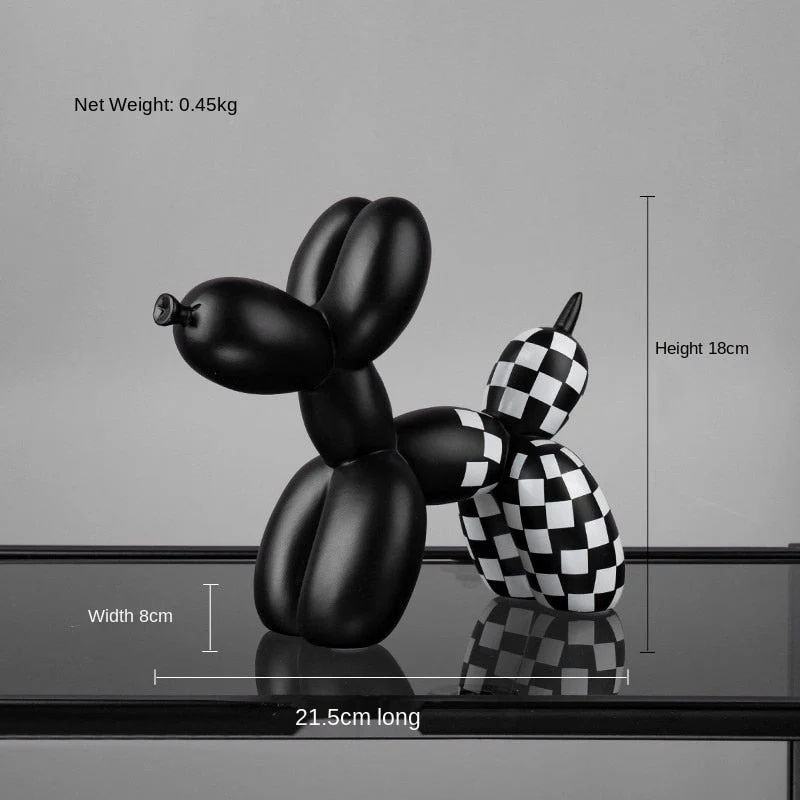 HULIANFU Light luxury balloon dog decoration creative animal home living room soft outfit girl cute decoration home decoration - Deanwangkt