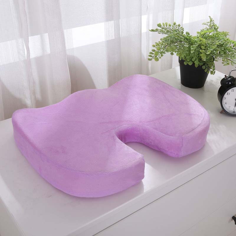 HULIANFU Orthopedic Booster Seat Cushion Memory Foam Chair Massage Pad Office Back-rest Pad Driver Pilot Headrest - Deanwangkt
