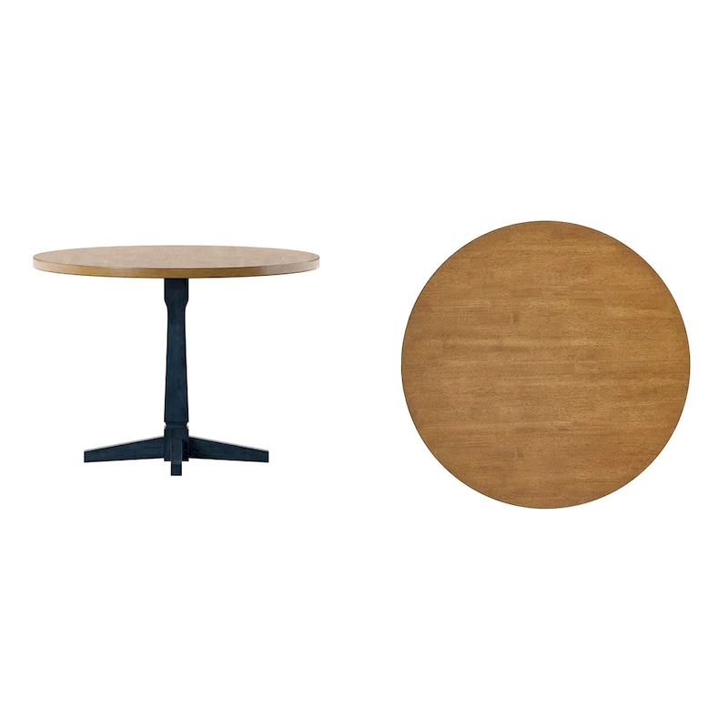 Ronda Round Two-Tone Dining Table