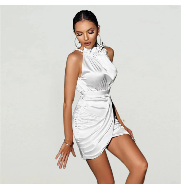 hulianfu Women Fashion Dress sleeveless sexy mini dresses Style Harajuku Dresses Stylish Soft Sexy Dress Vestidos Women Clothing - Deanwangkt