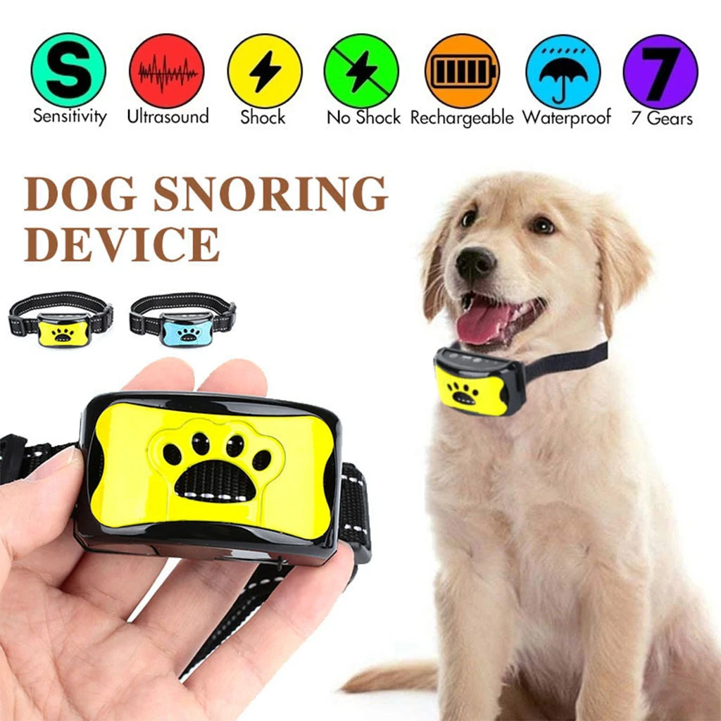 HULIANFU Waterproof Pet Dog Anti Barking Device Electric Dog Training Collar Dog Shock Deterrent Stop Barking Vibration Anti Bark Collar - Deanwangkt