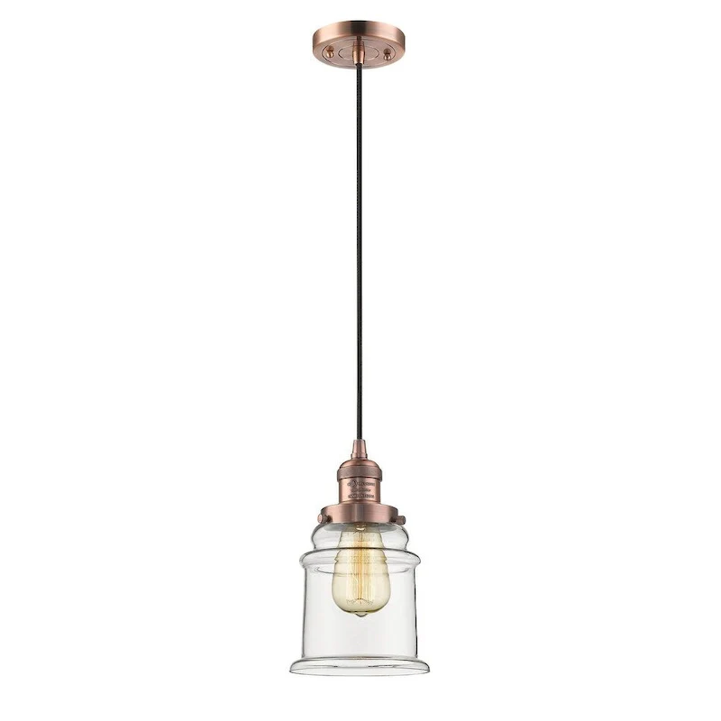 Innovations Lighting Canton 6  Wide Mini Pendant - Cord Suspension