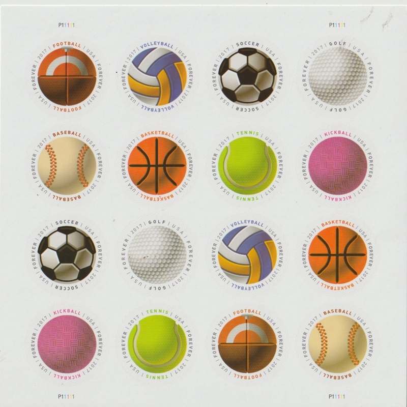 Have A Ball 2017, (Sheet of 16) - TWENTYSTAMPS