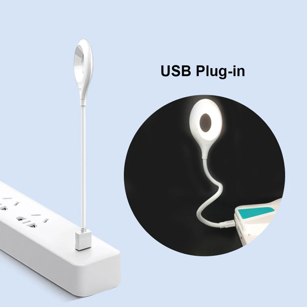 HULIANFU LED Desk Lamp Portable Night Light Lamp Freely Foldable Table Lamp USB LED Luminaria De Mesa Super Bright Ring Lights Non Strobe - Deanwangkt