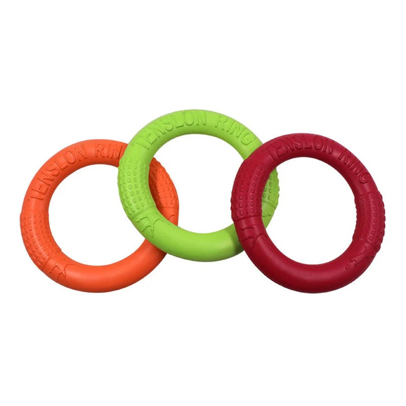 HULIANFU Pet Flying Discs EVA Dog Training Ring Puller Resistant Bite Floating Toy Puppy Outdoor Interactive Game Playing Products Supply - Deanwangkt