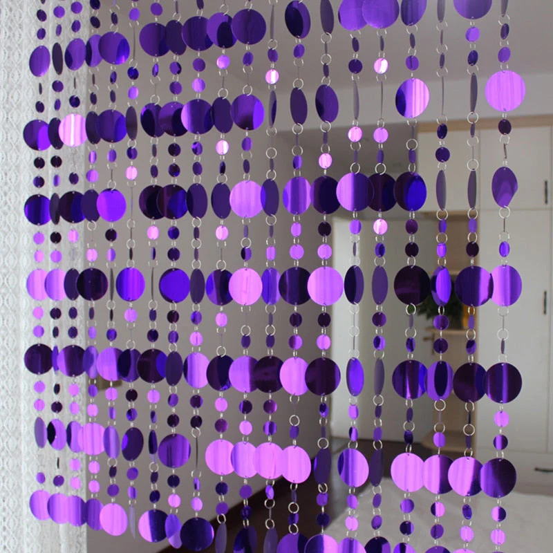 HULIANFU PVC sequins Curtains  Household items partitions Plastic curtain Home supplies Festive wedding decoration - Deanwangkt
