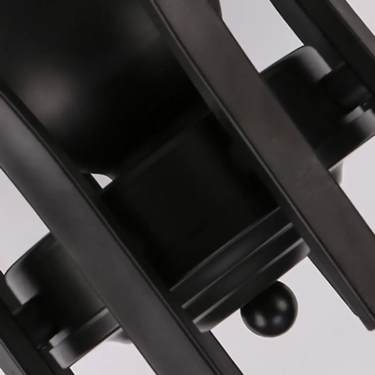 Traditional Black Cylinder Glass Semi-Flush Mount Ceiling Light