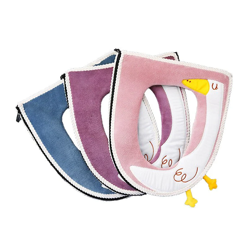 HULIANFU NEW Hot Sale Comfortable cartoon bathroom Toilet Seat Cover Winter Toilet Cover Household Closestool Mat Seat Case Lid Cover - Deanwangkt