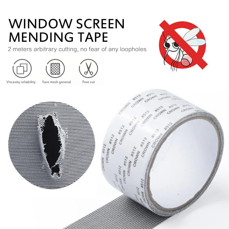 HULIANFU Screen Repair Tape Window Door Waterproof Patch Self-adhesive Super Fix Anti-Insect Door Mosquito Net Mesh Broken Holes Repair - Deanwangkt